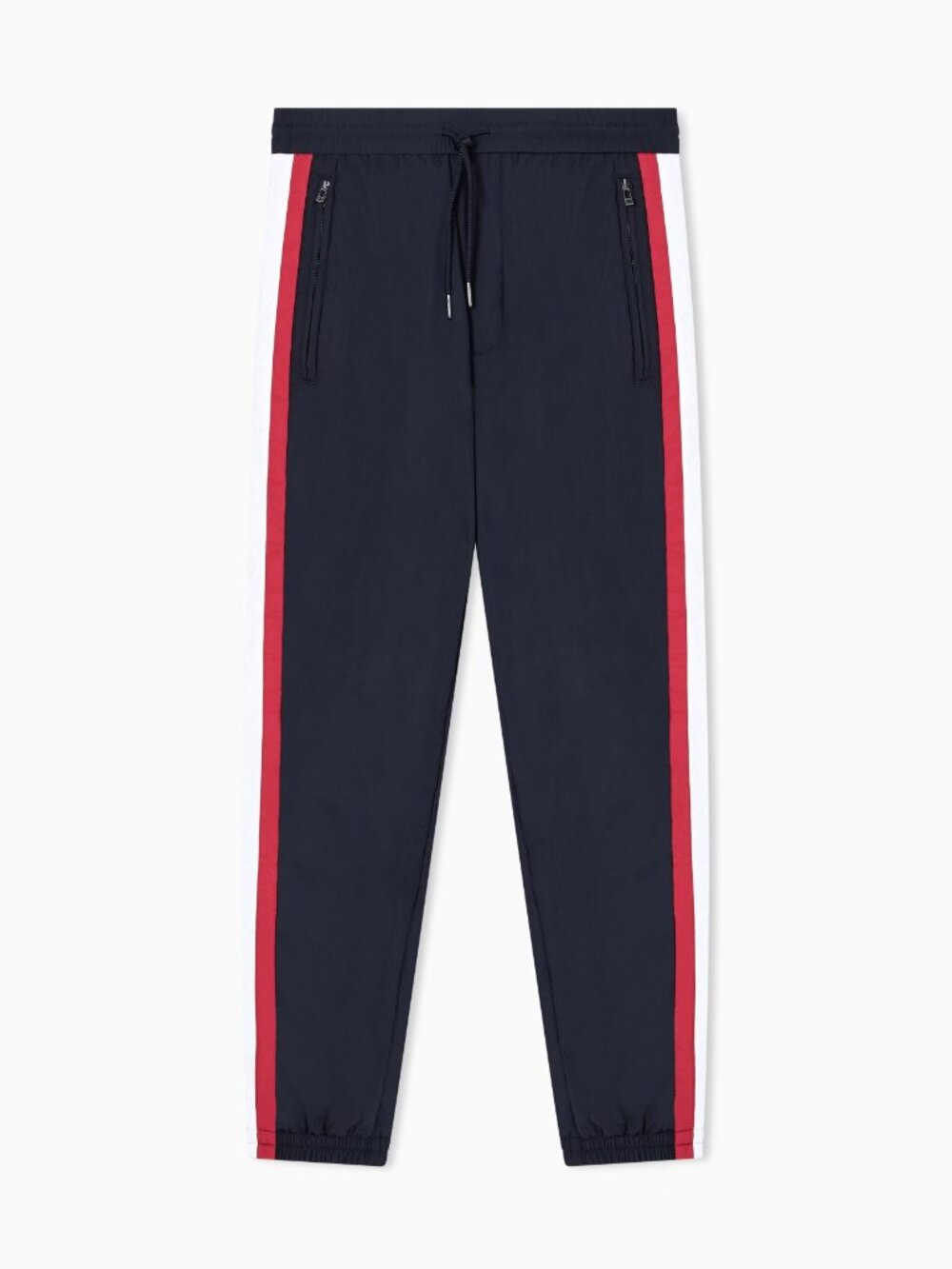 Armani Exchange Side Stripe Track Pants Navy Red White Joggers Size 29 - Picture 6 of 6